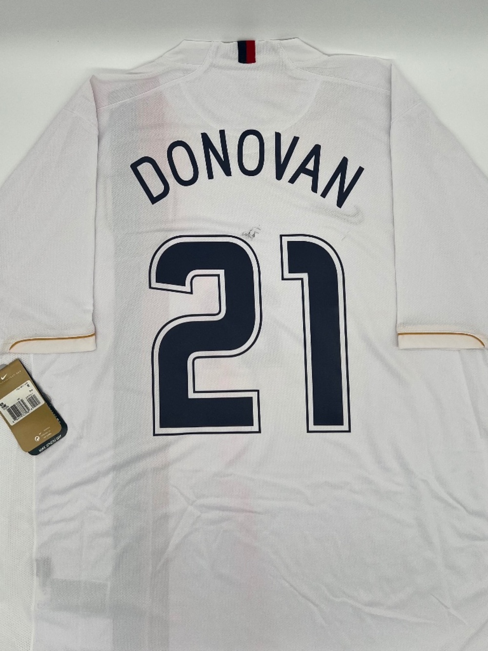 USA 2006/2007 Home Donovan #21 Authentic Nike Jersey XXL Men White